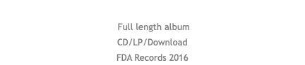 Ascending from Below Full length album CD/LP/Download FDA Records 2016